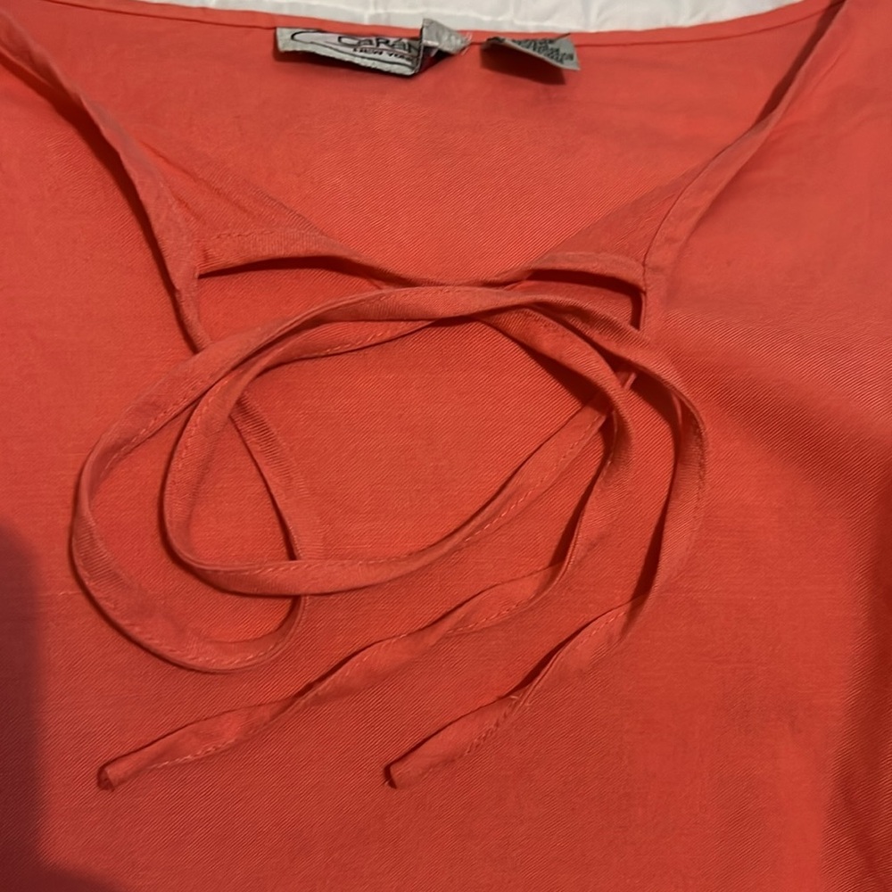 Caran New York women’s salmon color dressy flowy outfit/ size 3X - Picture 5 of 7